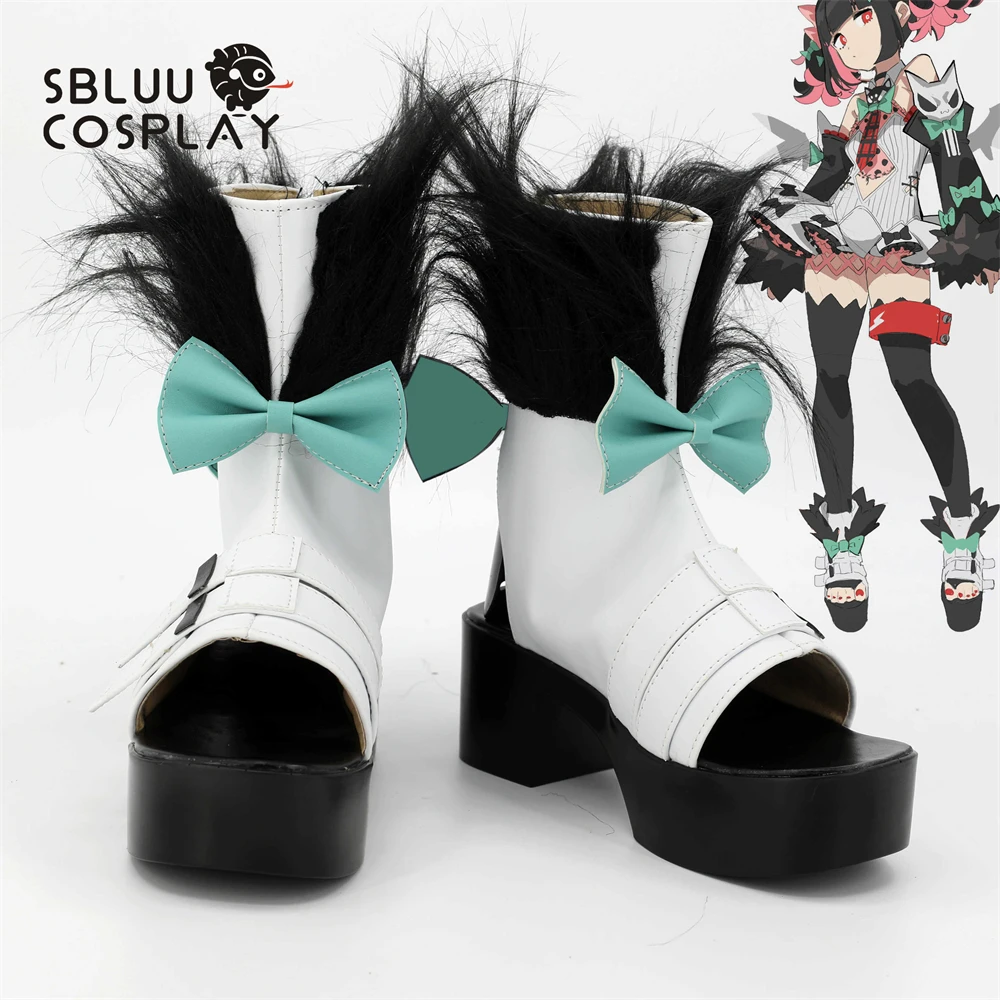 

Обувь для косплея SBluuCosplay Zenless Zone Zero Nangong Yu Rokuro Sariya, белые сандалии на платформе, изготовленные на заказ