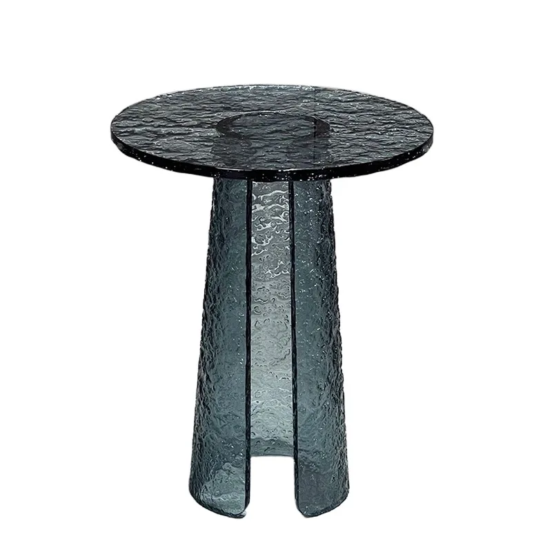 

Jane blue water ripple acrylic sofa edge several Internet celebrities small round several designer small side table