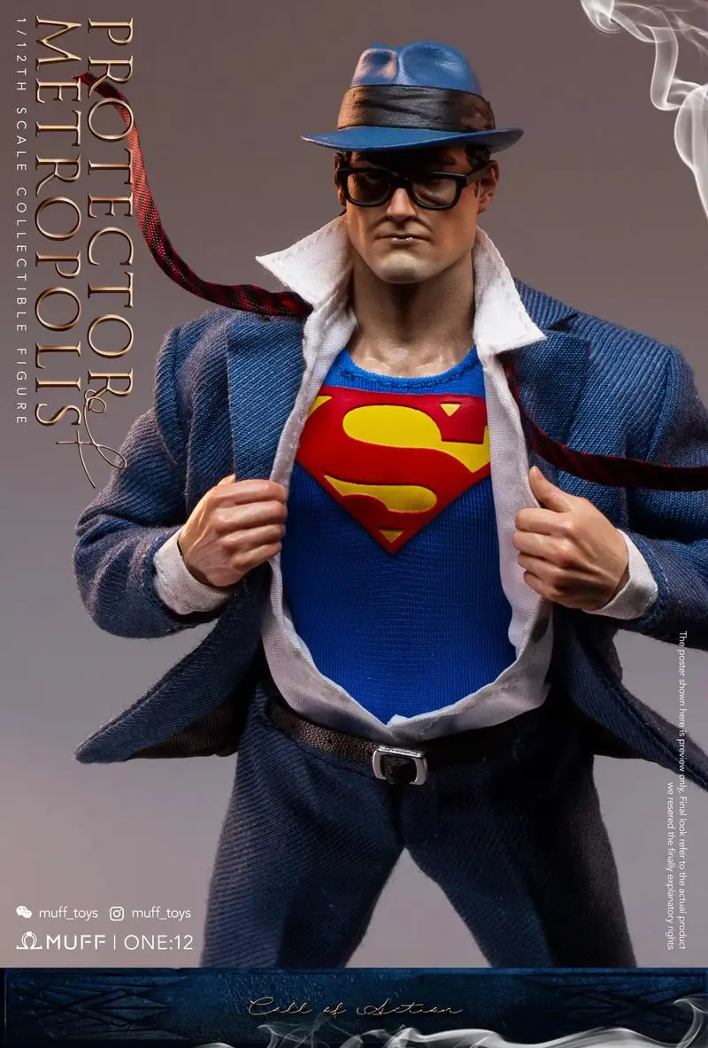 Toys Muff 1/12 Male Soldier Superman Clark Kent Protector Of Metropolis Messenger Of Justice Call  6in Action Figure In Stock