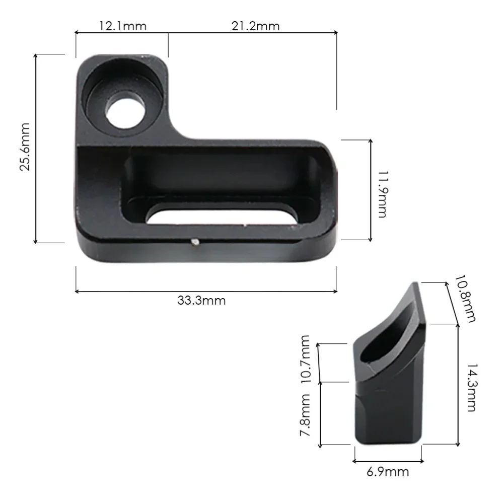 For Mountain Bike Setup Integrated Transmission Adapter Alloy Shifter Mount Lightweight Aluminum Build Adjustable Handle Space