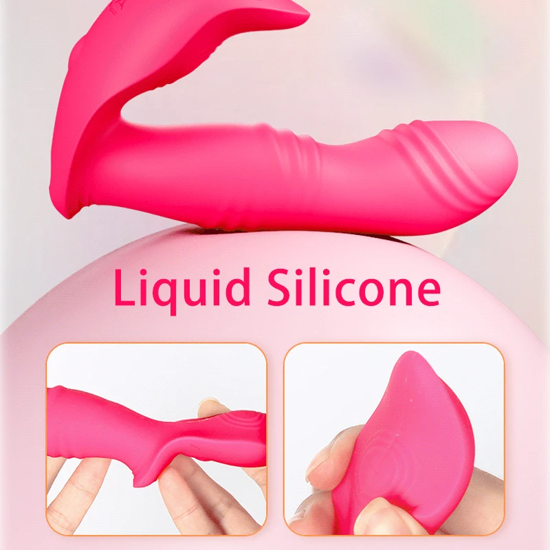 Inflatable Wear Vibrator Wireless Remote Control Anal Plug Dilator Liquid Silicone Adjust Adult Sex Toys for Men Male Dildo Butt