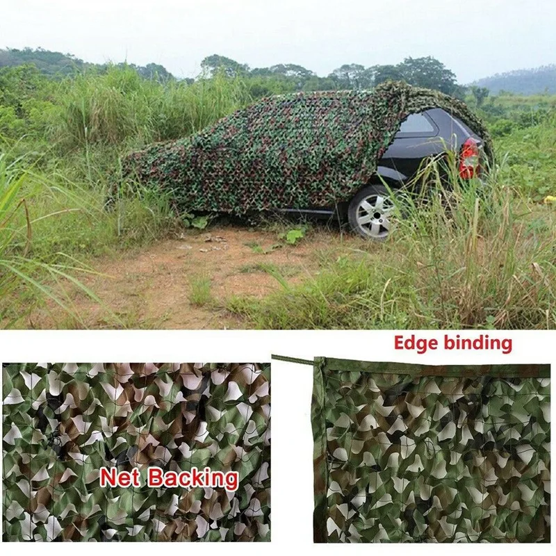 10X16FT 3X5M Woodland Camouflage Nets Car Cover Hunting Camo Nets Camping Sun Shelter Forest Camouflage Net Jungle