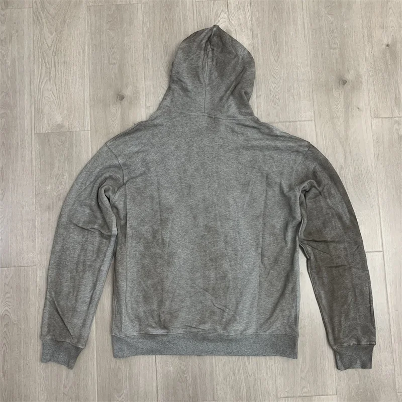 그레이 워시 VALLEY 후드티 남성 여성 자수 로고 Vale American Zip Jackets