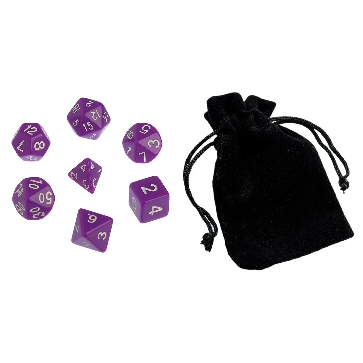 Fonoun Multiple Surface Dice 7 pcs 1 Bag FND3114