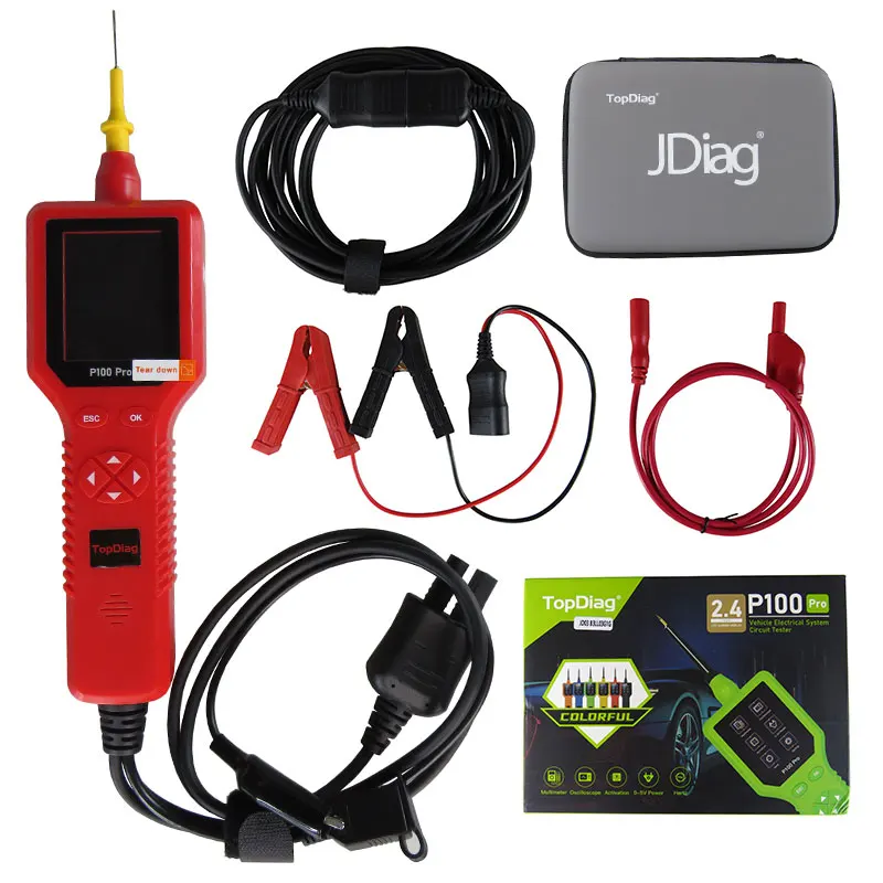 

Topdiag P100 Pro Power Scan 12 В 24 В автомобильный тестер электрических цепей зонд автомобильная диагностика тестер батареи автомобильный диагностический инструмент