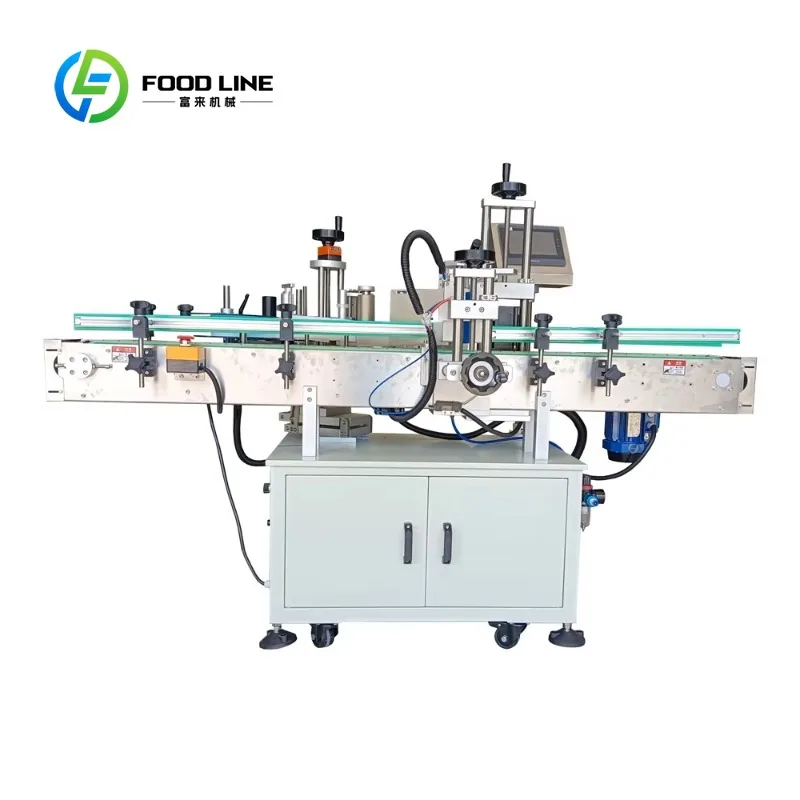Customized size Sticker labeling machine for round cans and bottles