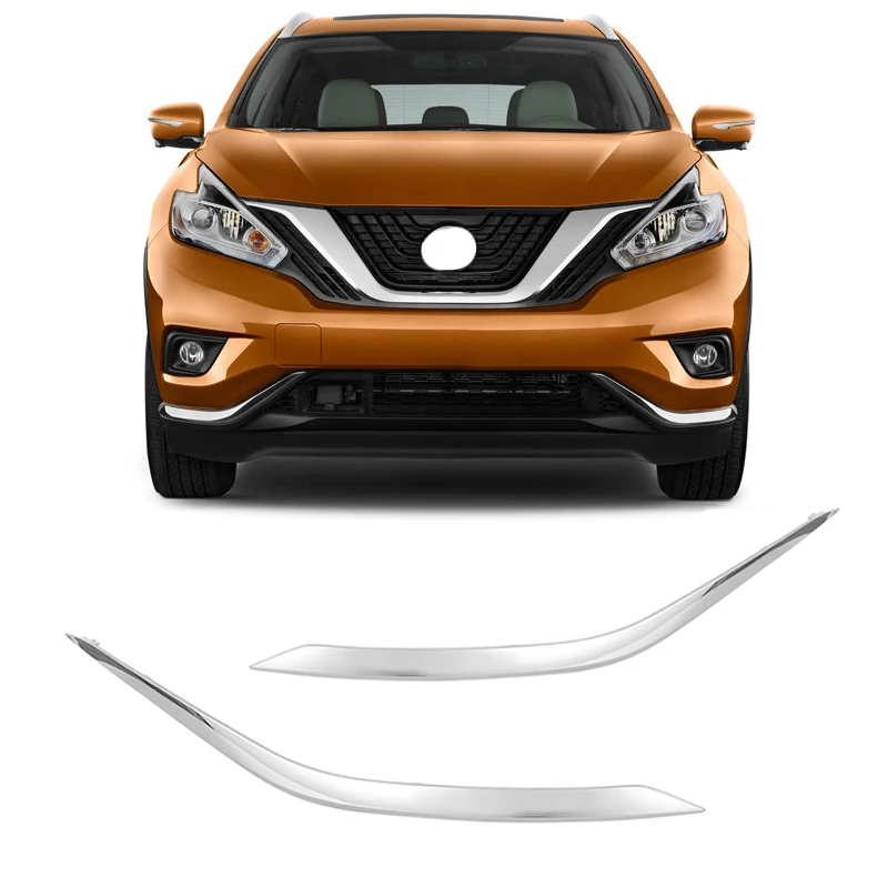 

Left Right Accessories For Nissan Murano 2015 2016 2017 2018 Car Front Bumper Lower Chrome Trim Molding 62074-5AA2A