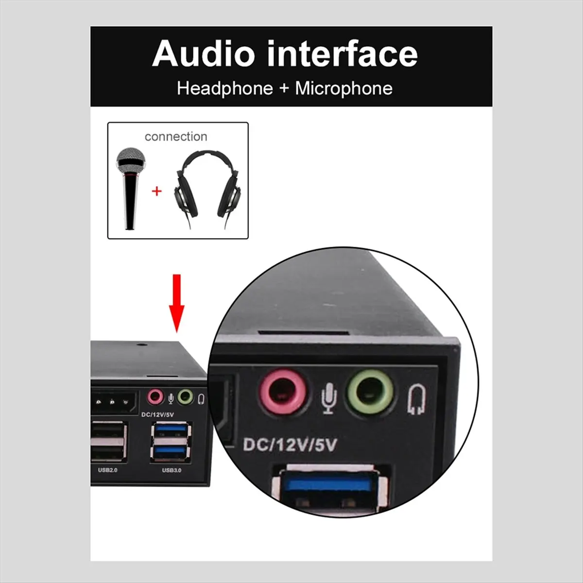 AT42 5.25 Inch Media Dashboard with USB 2.0/3.0 E-SATA SATA Multi-Card Reader for Desktops