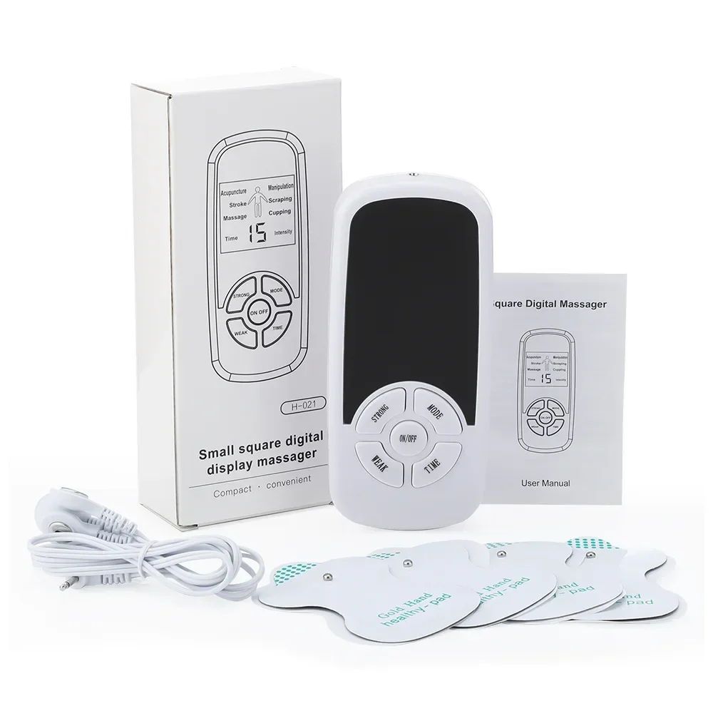 6 Modi EMS Elektrischer Muskeltherapie-Stimulator Tens Unit Machine Meridian Physiotherapie Pulse Bauch Prostata Körpermassagegerät