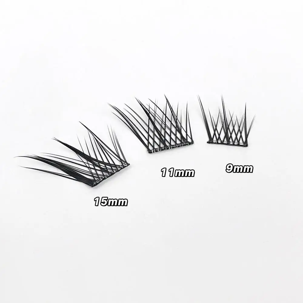 Self-Adhesive Glue-Free Lash Clusters Manga Reusable Fox Eye False Eyelashes No Removal Required Anime Lash Clusters DIY at Home