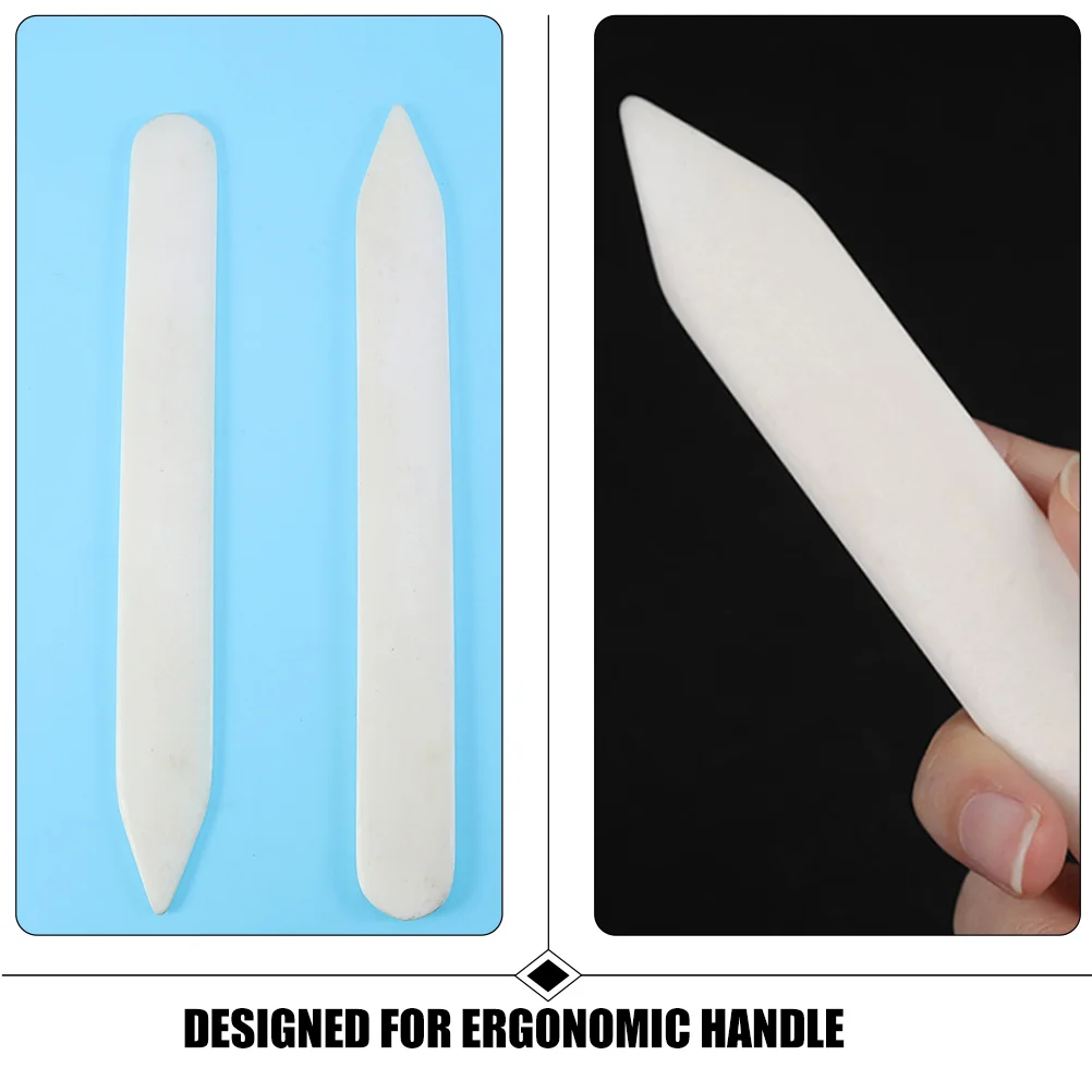 5 Pcs Origami Knife Paper Tool Craft Supplies Bookbinding Fold Folder Letter Opener Plastic Bone