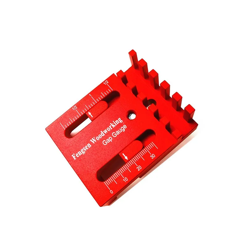 Aluminum Alloy Wood Tenon Measuring Tool Exquisite Workmanship ModelA B Precision Scale Sawtooth Ruler Sizing Tool