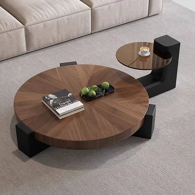 ForItalian minimalist round coffee table living room home