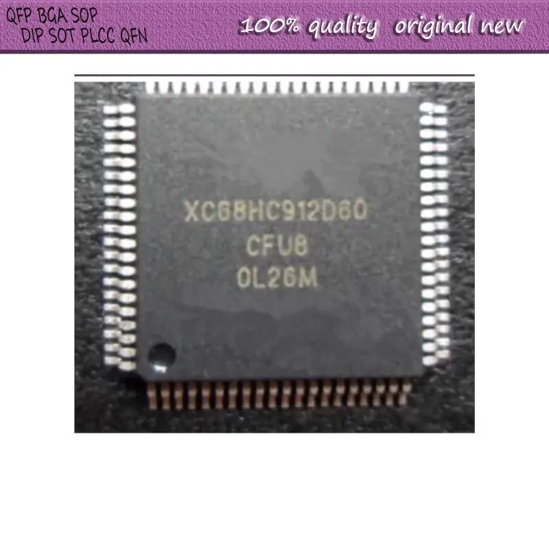 NEW  2PCS-5PCS/LOT    XC68HC912D60  XC68HC912D60CFU8   XC68HC912  XC68HC912D60VFU8  QFP-80