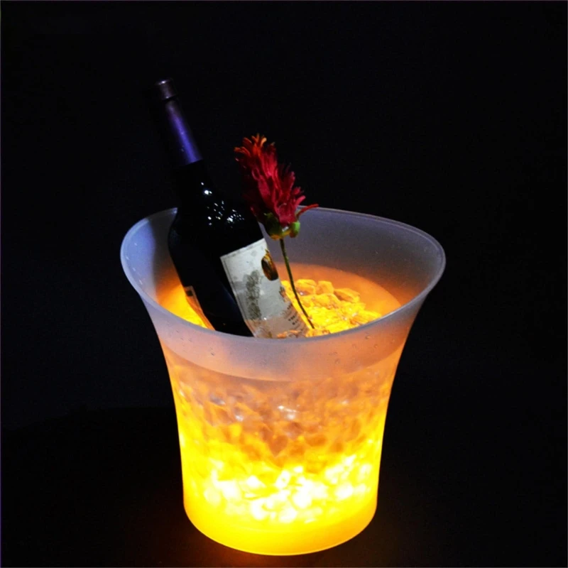 

Ice Barrels Glowing Ice Tub Wine Cooler Ice Kegs PP Material for Entertaining Drop shipping