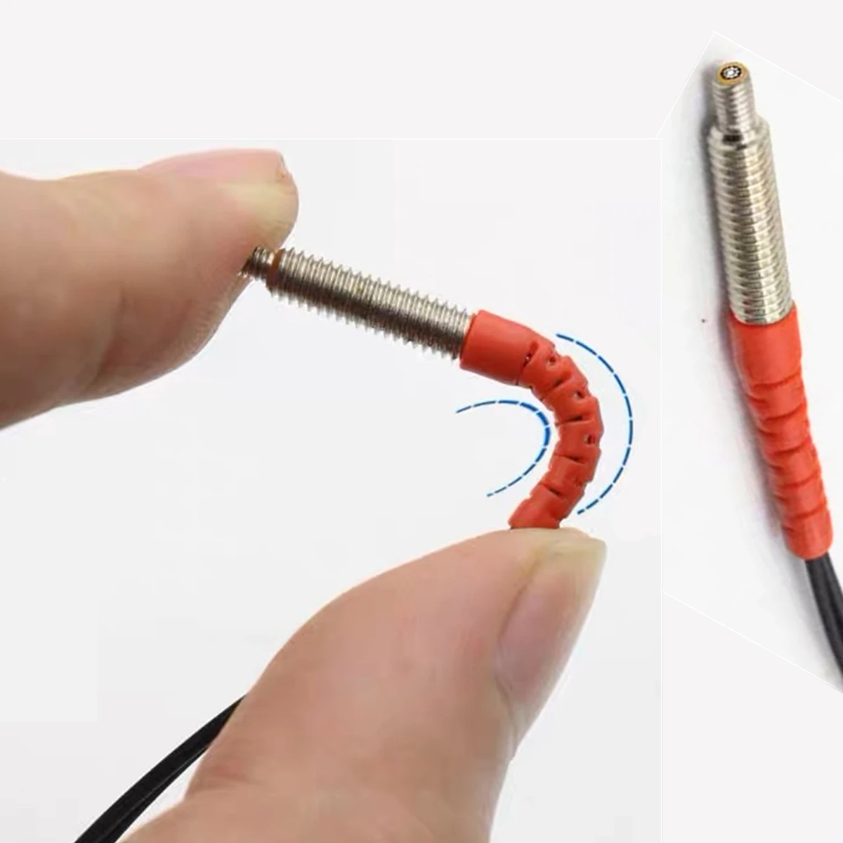 مستشعر الألياف الضوئية المحورية مع نواة متعددة لمضخم التبديل الكهروضوئي M3 M4 M6 كشف دقيق عاكس منتشر #4