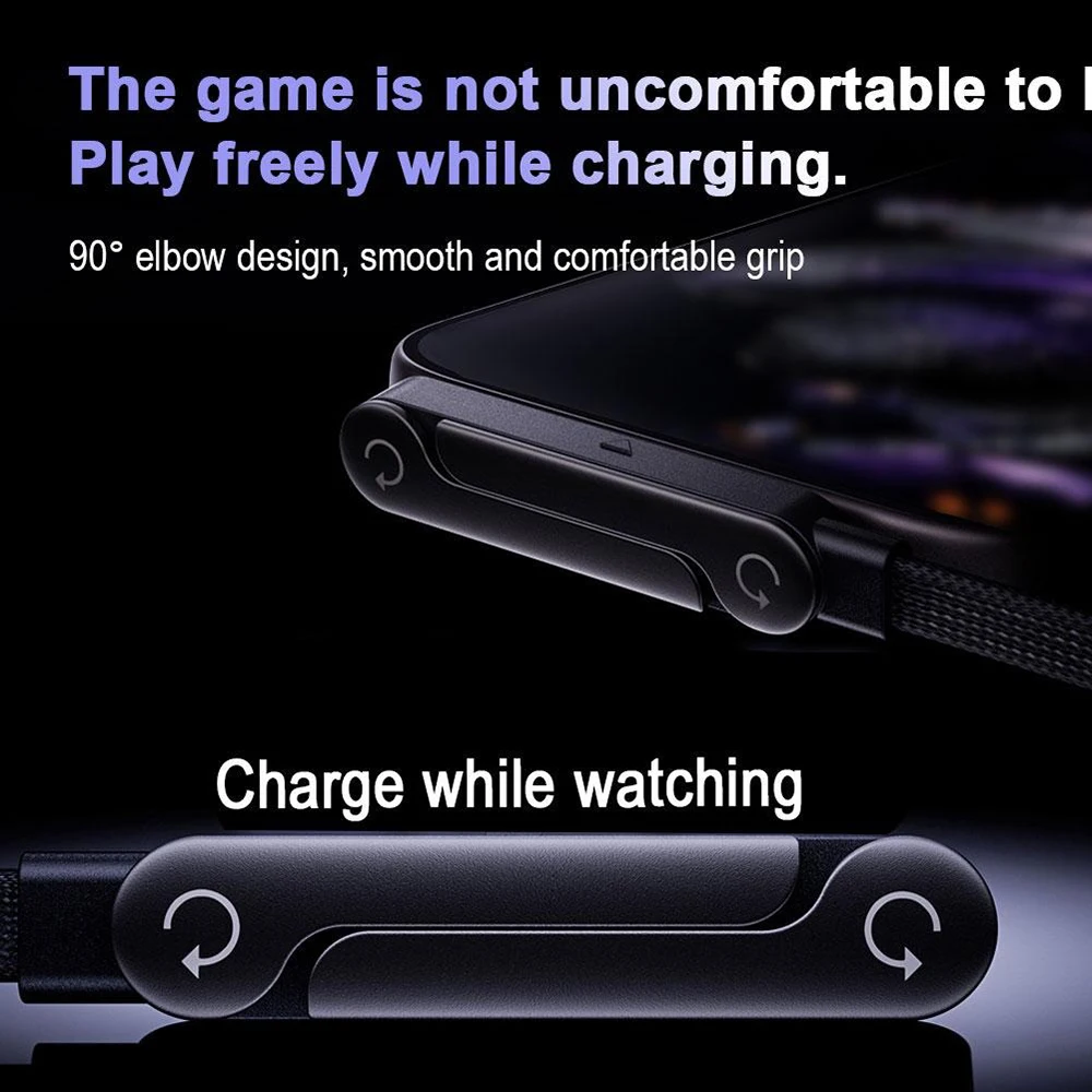 2 in 1 USB C to USB C Fast Charging Cable with Foldable Bracket Stand 240W Data Wire for iPhone 17 16 Samsung Desktop Holder image 3