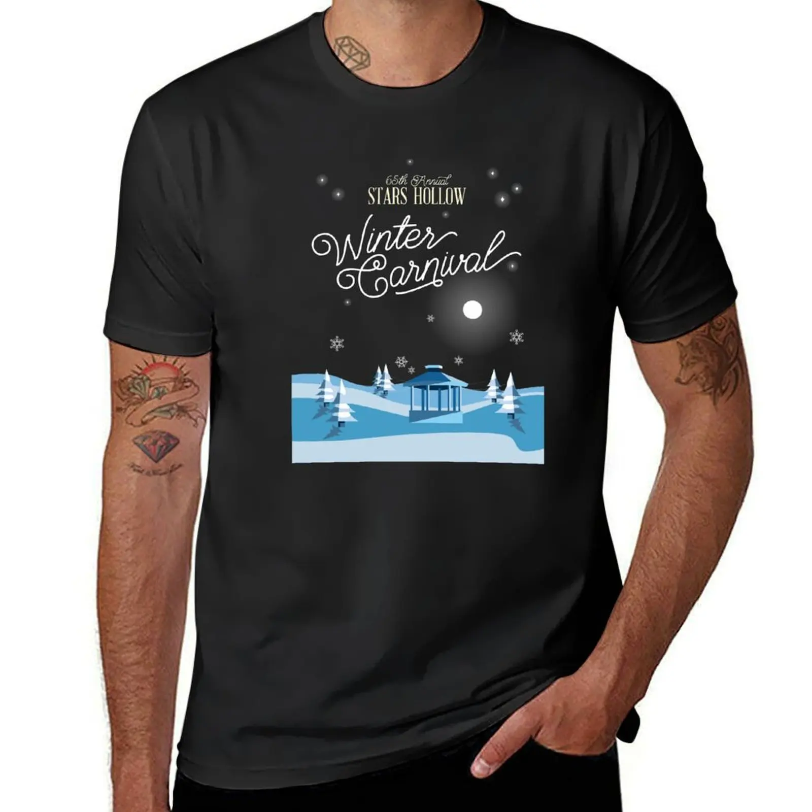 Stars Hollow Winter Carnival T-Shirt boys whites tees t shirts for men pack