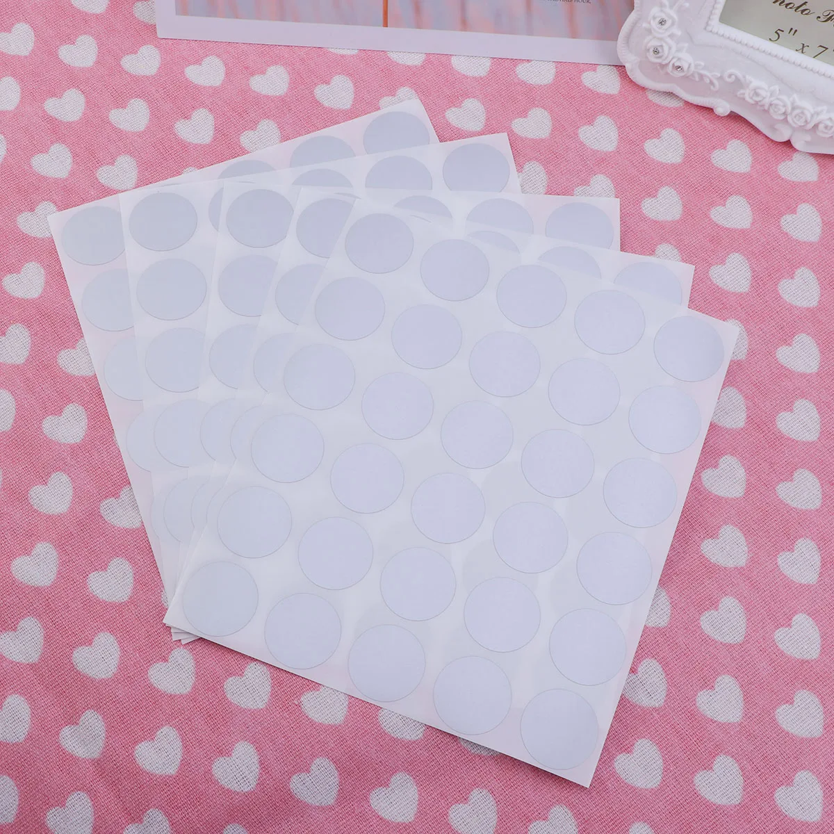 5 Pcs Sticker Round Stickers Circle Colorful Scratch Tickets