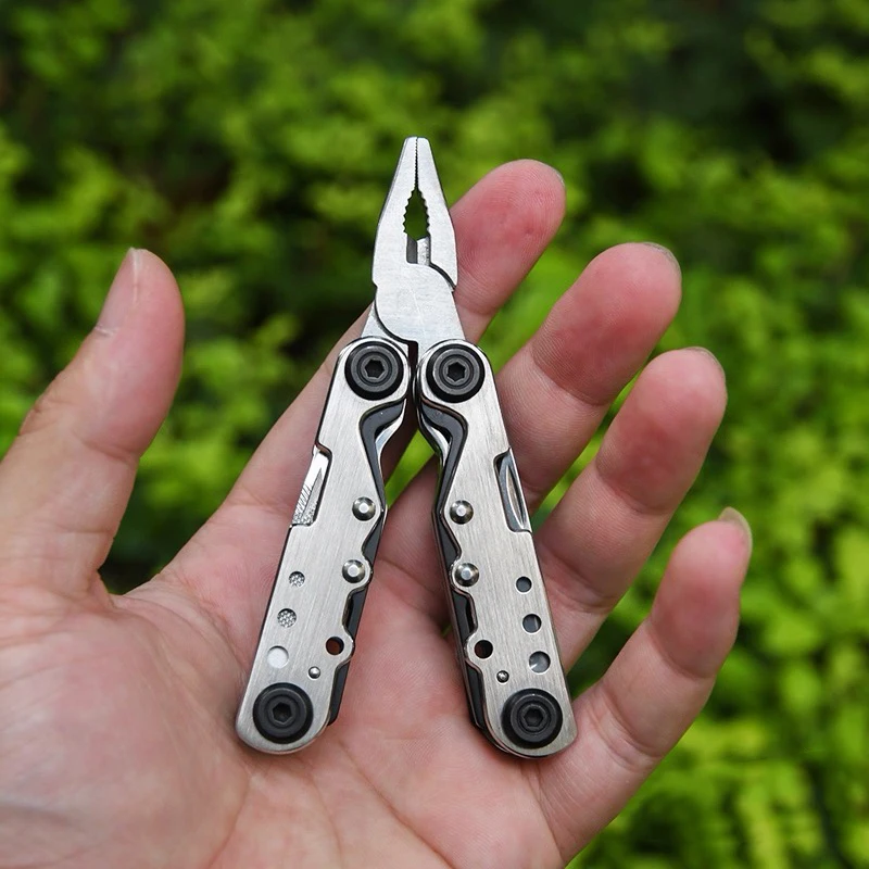 

Portable EDC Knife Stainless Steel Pliers Mini Multitool Folding Multi Knife Hand Tools EDC Camping Outdoor Tactical Knife