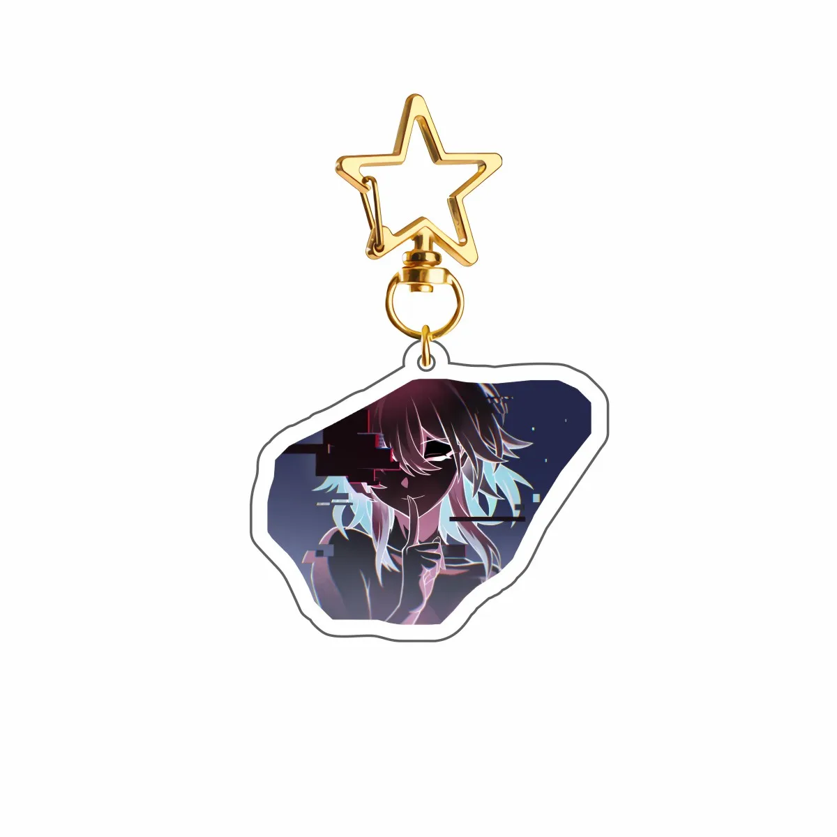 Game Honkai Star Acrylic Keychains Stand Cyrene DanHeng Evernight Cerydra Castorice Phainon Figure Pendant Car Key Chain Gifts