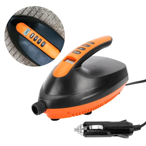 Bomba de aire inflable eléctrica, bomba recargable, bomba de aire Digital portátil de alta presión de 12V para SUP y bomba de tabla de Paddle
