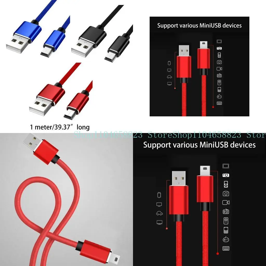 652F Premium USB 2.0 إلى Mini USB. Mini-B Cable Cable Cable for GPS MP3 MP4