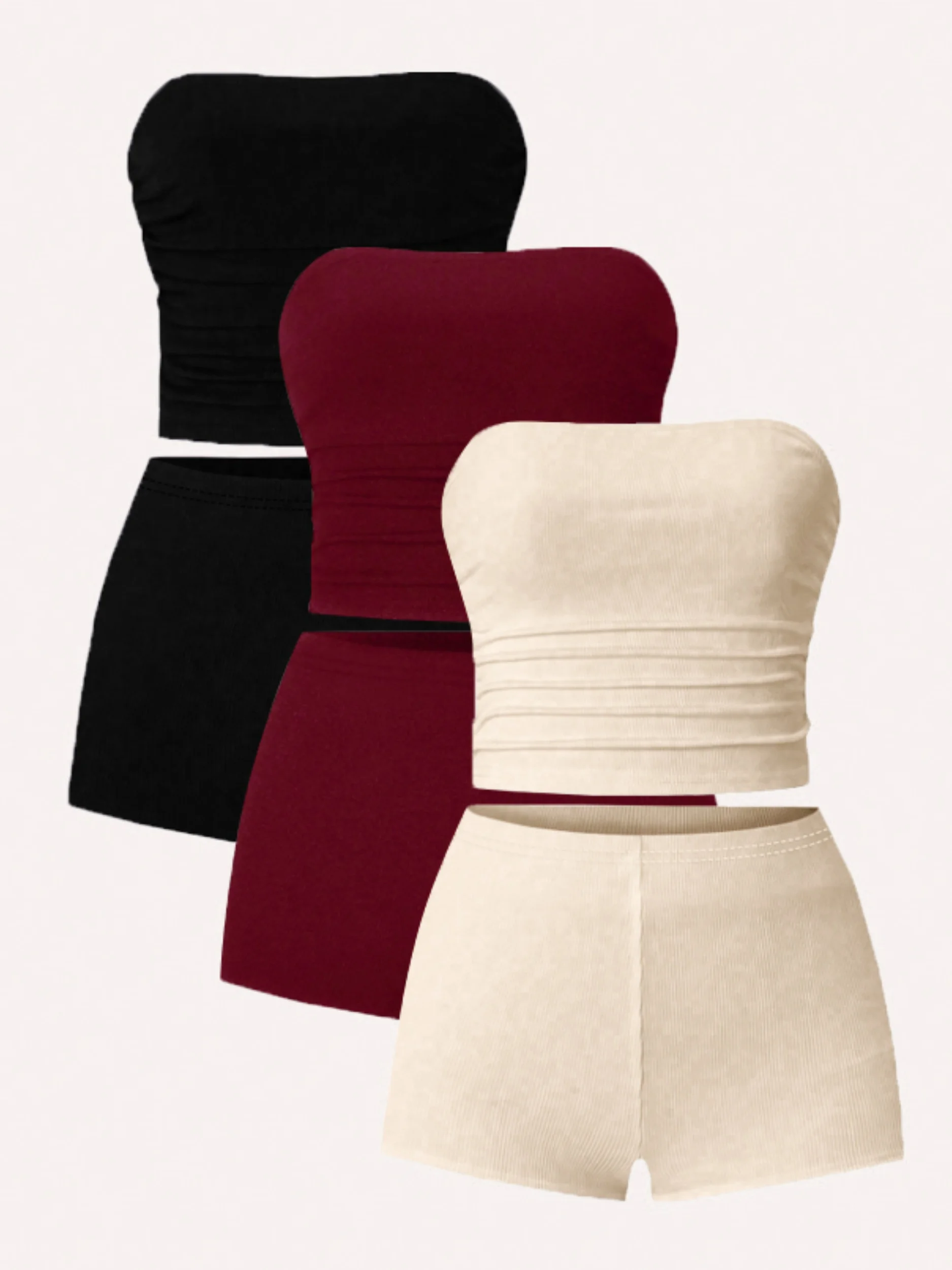 Lente- en zomermodetrend Multifunctionele damesset - Driedelige set