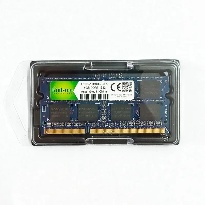 DDR3 4ギガバイト1333のノートパソコンのメモリddr3 4ギガバイト2RX8 PC3 1.5v 4ギガバイト10600ノートブックメモリアラムsodimm 204PIN