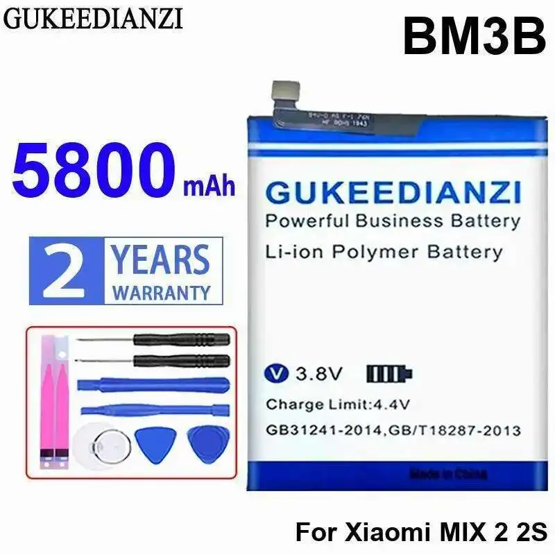 

BM3B Mobile Phone Battery Premium Replacement Reliable Power Supply For Xiaomi Mix 2 2S 5800Mah