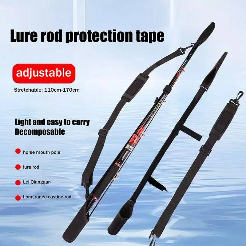 

Secure & Portable - Adjustable Shoulder Strap Fishing Rod & Reel Bag 1PC.