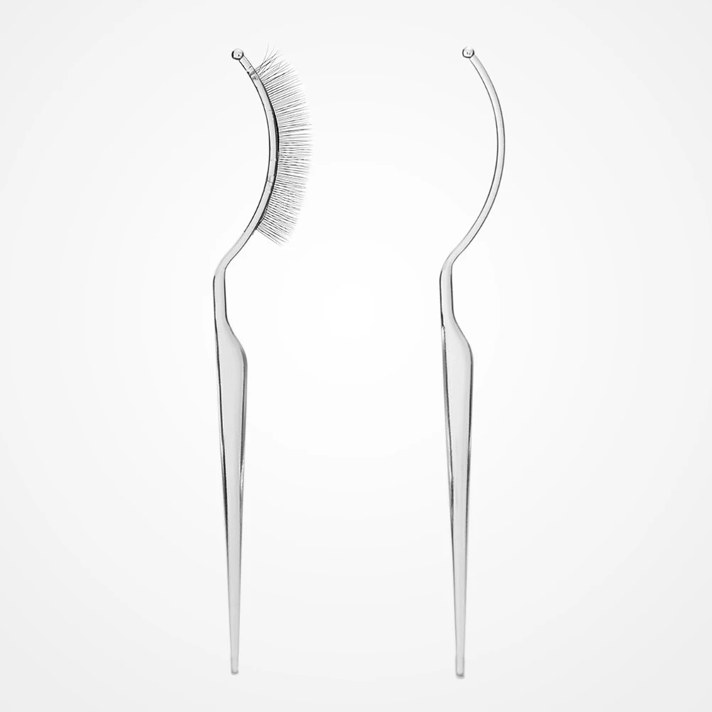 

3pcs Fake Display Tool Durable Material Adjustable Curve Eyelash Wearing Aid Salon Home Use Makeup Accessories Eyelash Clip
