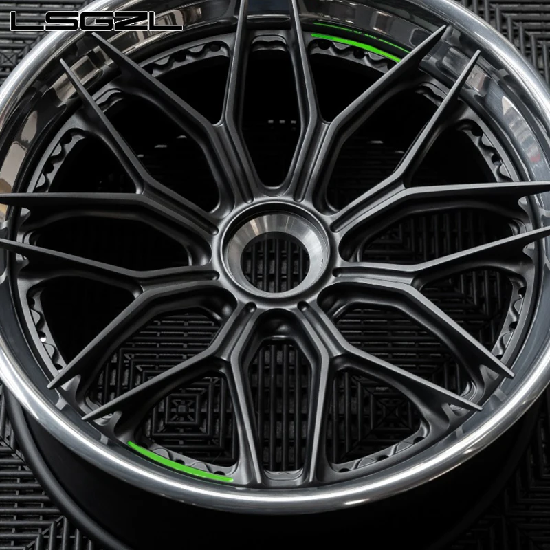 LOSGZL Custom 2 Piece Forged Alloy Wheel for Sale 20 22 24 26 28 Inch  High Quality Passenger Car Wheels for  Car Wheel