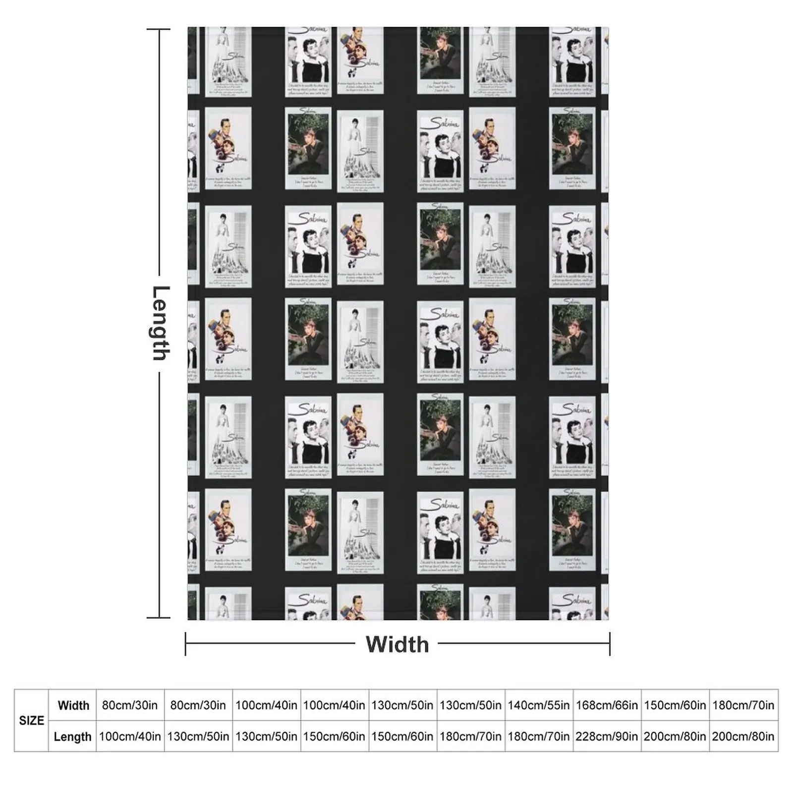 Sabrina Movie HD Sticker Set / T Shirt Throw Blanket Camping Cute Furrys Bed Fashionable Blankets