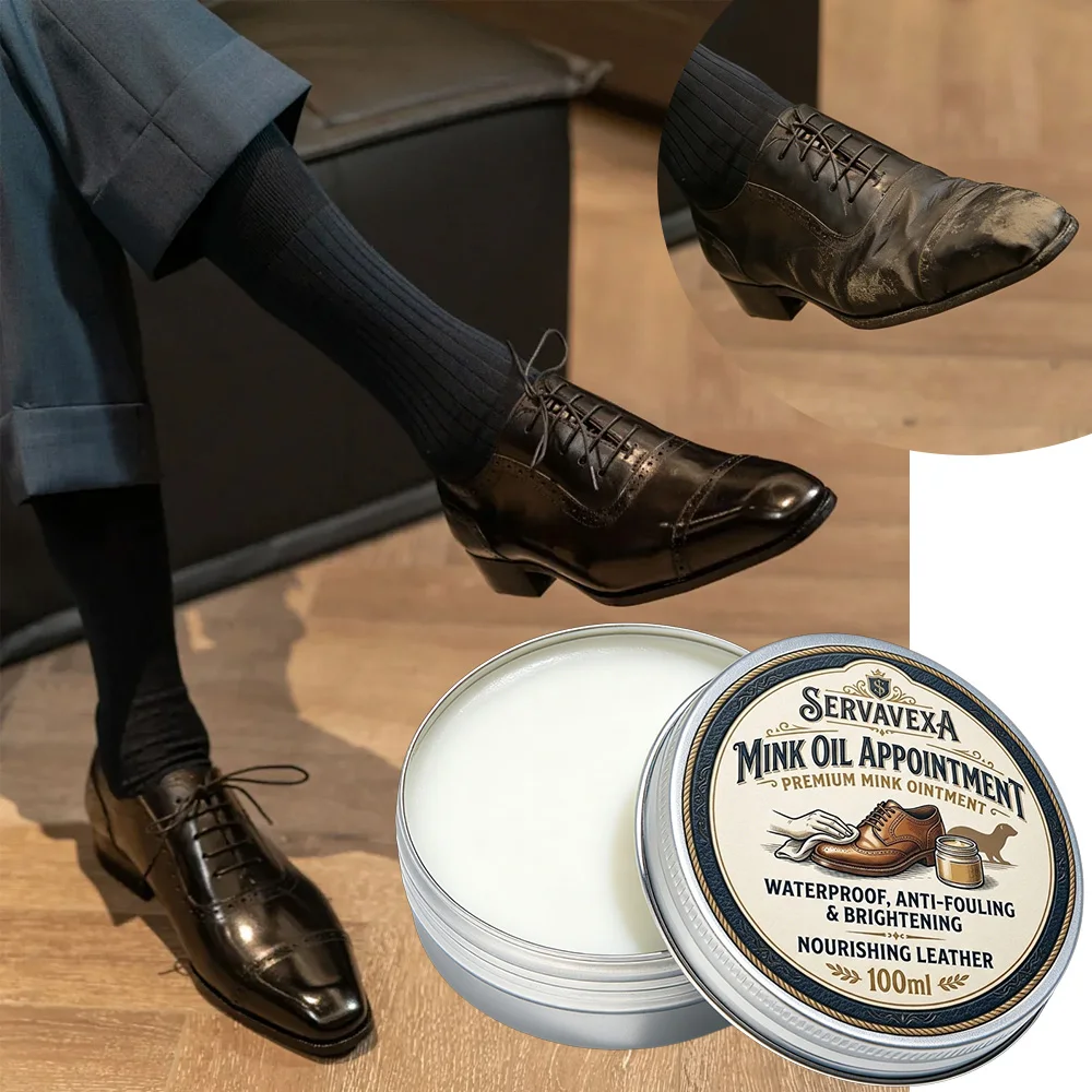Natural Mink Oil Ointment for Leather Boots and Shoes - Quic