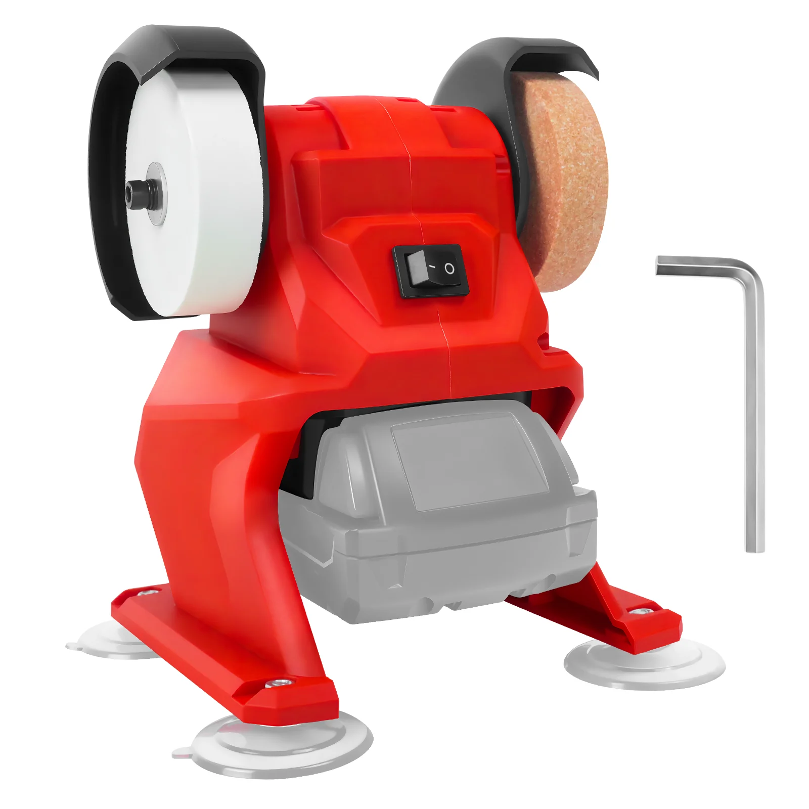 250-ワットコードレスベンチグラインダー電動ダブルグラインダー金属研磨研削錆除去バリ取りミルウォーキー-18v-バッテリー用