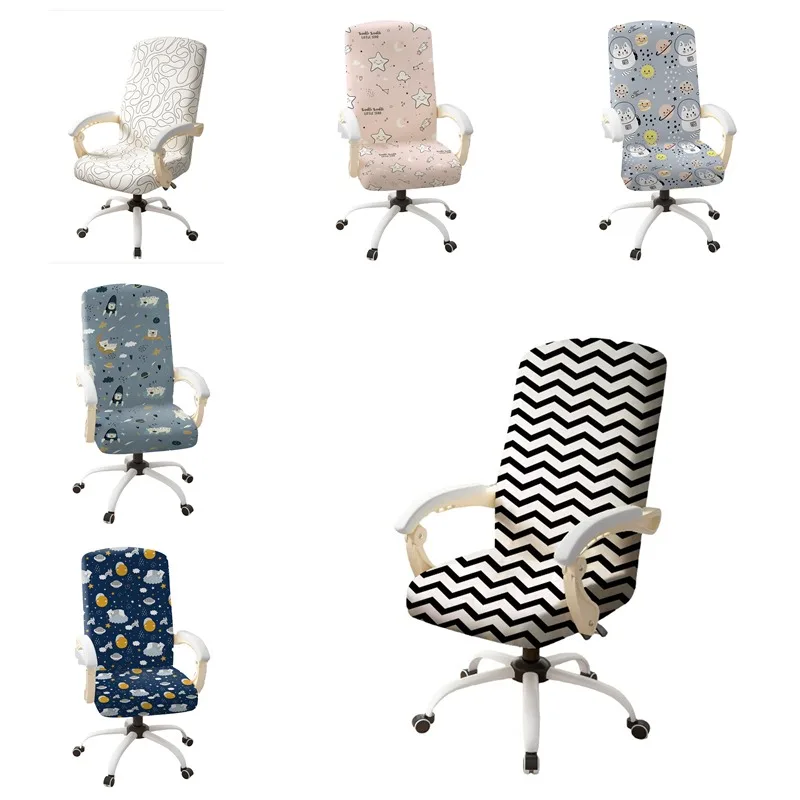 Thickened Office Chair Cover All-Season Universal Non-Slip Snug-Fit Elastic Chair Cover Home Full Coverage Dustproof Chair Cover