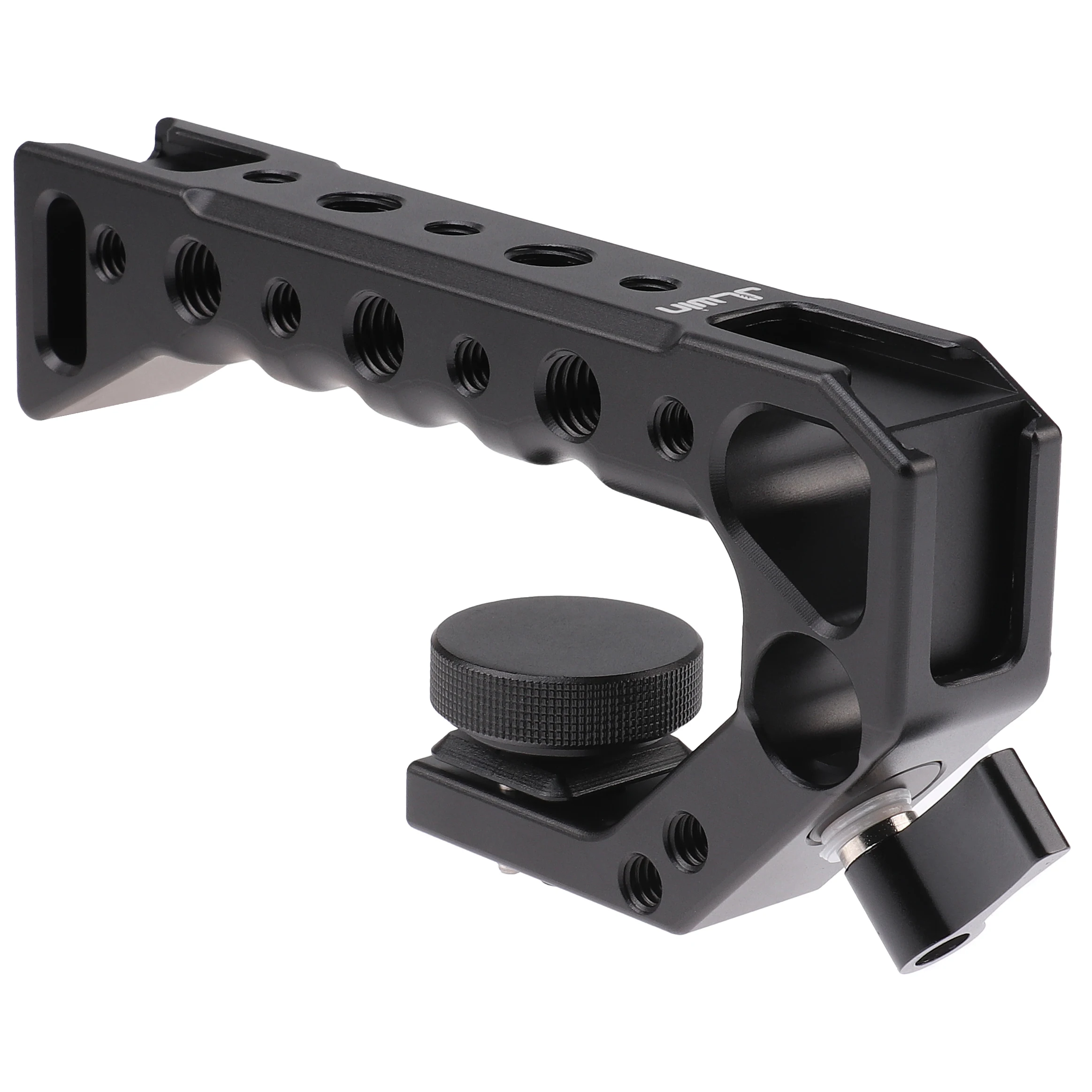 DSLR Camera Top Handle Grip for Sony Canon Nikon Panasonic Camera Cage Rig 1/4 3/8 Holes Cold Shoe ARRI Thread Mount Handgrip