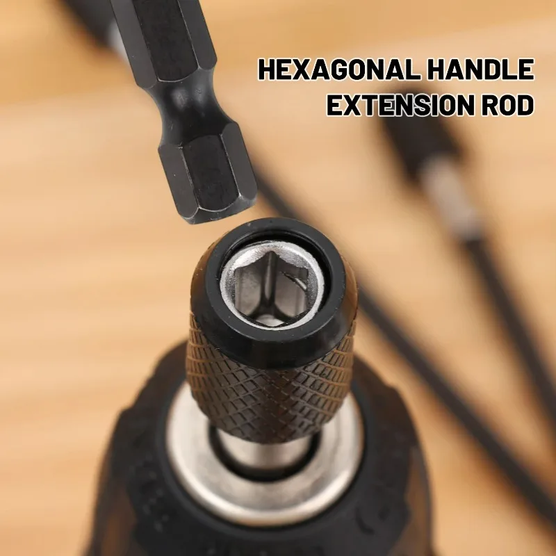 Self-locking Bit Extender Magnetic Screwdriver Bit Holder Quick Release Drill Conversion Electric Change Adapter Extension Rod