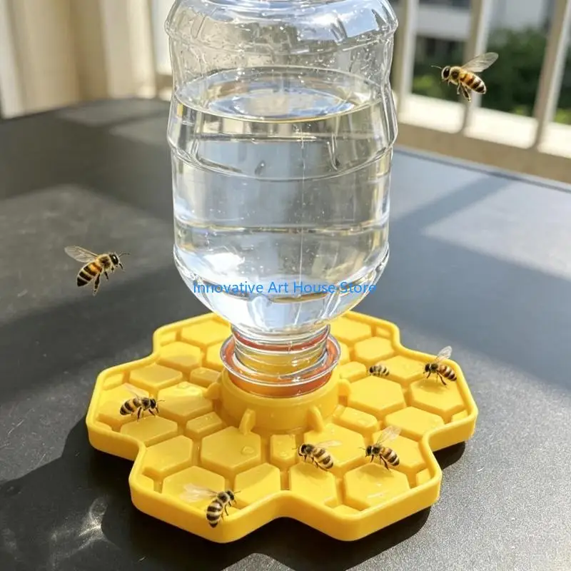 E1PC Artistic 3D Printed Bees Feeders Feeding Bees Drinker Tool Bees Feeders Drinking