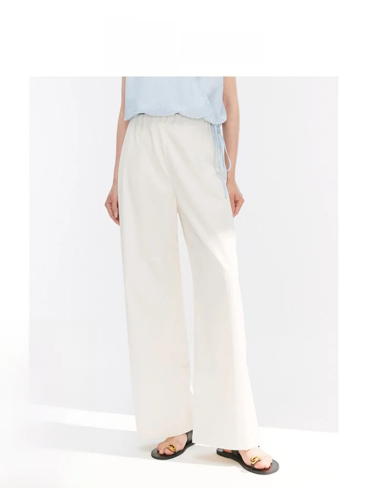 

Женские летние брюки Ele прямого кроя, повседневные деловые брюки, профессиональные костюмные брюки, длинные повседневные брюки