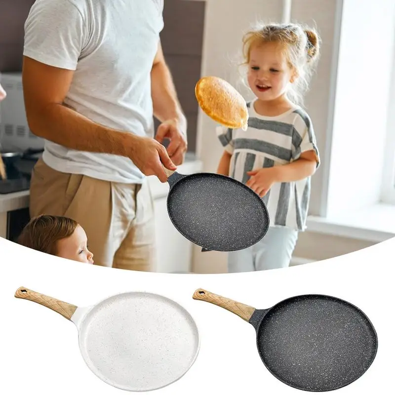 Crepe Pan Induction Nonstick Egg Burger Pan Frying Non-stick Coating Poached Egg Burger Steak Pan For Induction Hob Induction