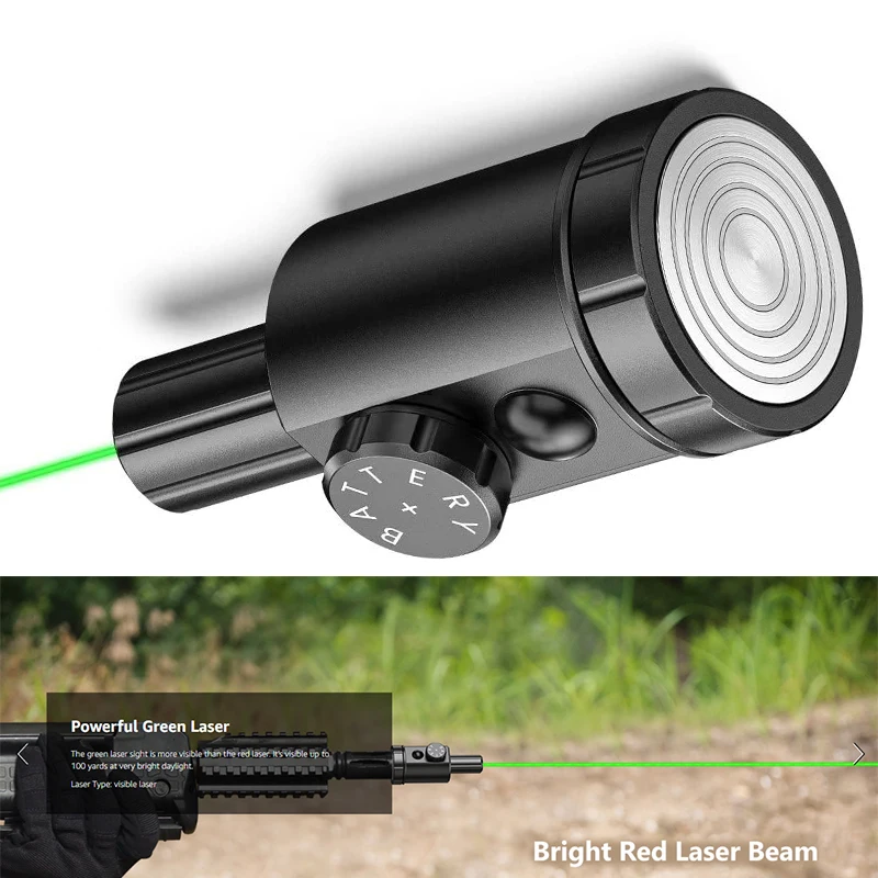 مجموعة أدوات Boresighter بالليزر الأخضر المغناطيسي من MidTen لمراقبة التجويف بالليزر الاحترافية متعددة العيار للصيد