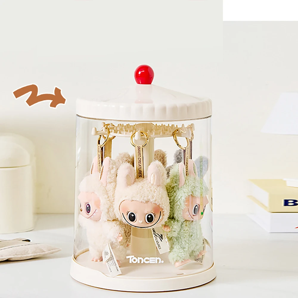 

Plush Pendant Display Case Transparent Plush Doll Display Case Labubu 17cm Cartoon Doll Display Case Dustproof For Girls
