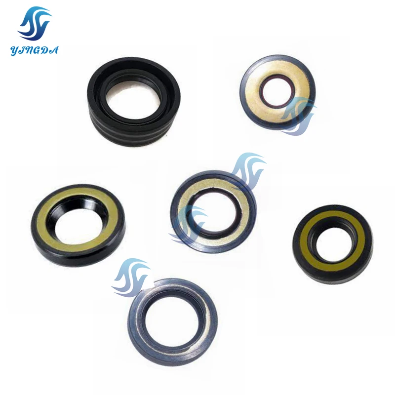 93110-23M00，93101-20M29 ，93101-20M10，93101-13M11 ，Oil Seal for Yamaha Outboard Boat Part 15HP 15D Crankshaft/Water Pump/Blade