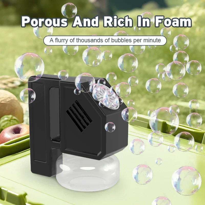 Seifenblasenmaschine, Seifenblasenspielzeug für Kinder, Outdoor-Spielzeug, Hochzeits-Requisiten, Handspiel ohne Batterien, Seifenblasenwasser