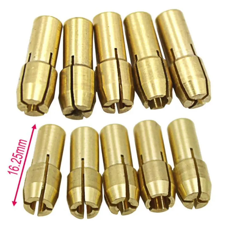 0.5-3.2mm Mini Brass Collet Drill Chuck M7/M8 Nut Electric Grinding Bit Clamp Dremel Rotary Tool Accessories