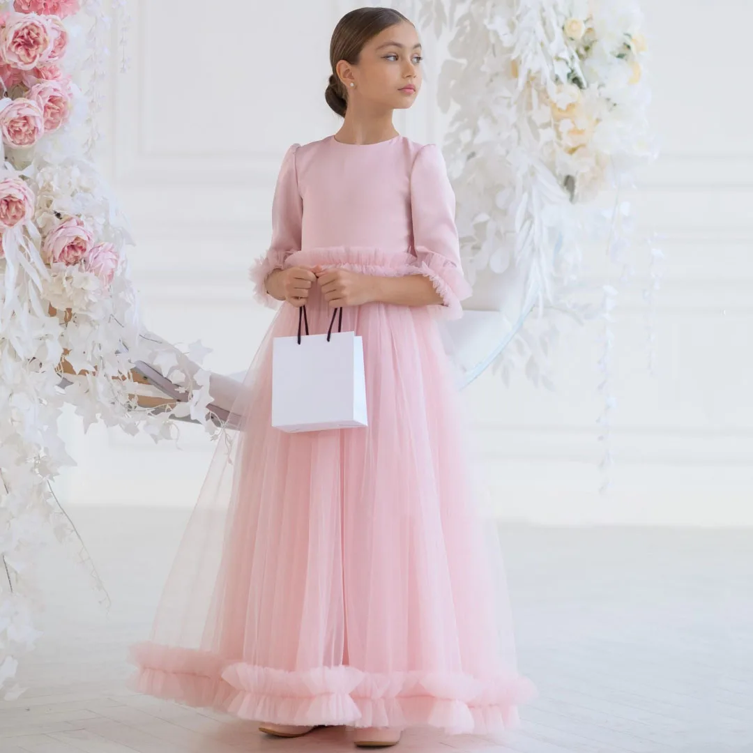 vestido-de-nina-de-las-flores-personalizado-rosa-de-saten-y-tul-plisado-con-lazo-media-manga-para-boda-fiesta-de-cumpleanos-graduacion-banquete-comunion