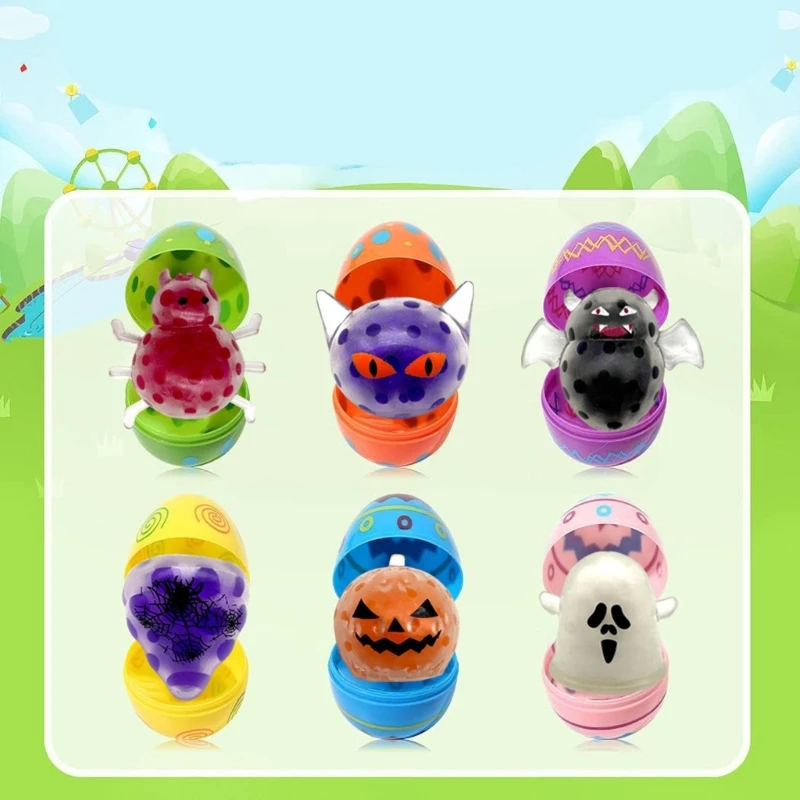 Geassorteerd 24 Halloween-stressballen, perfect voor feestcadeaus en handcoördinatie