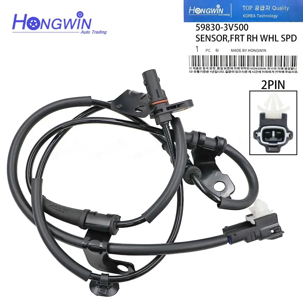 59830 3V500 59810 3V500 Front Right Left ABS Speed Sensor For 2012-2017 Hyundai Azera 3.3L V6 59830-3V500 598303V500 59810-3V500